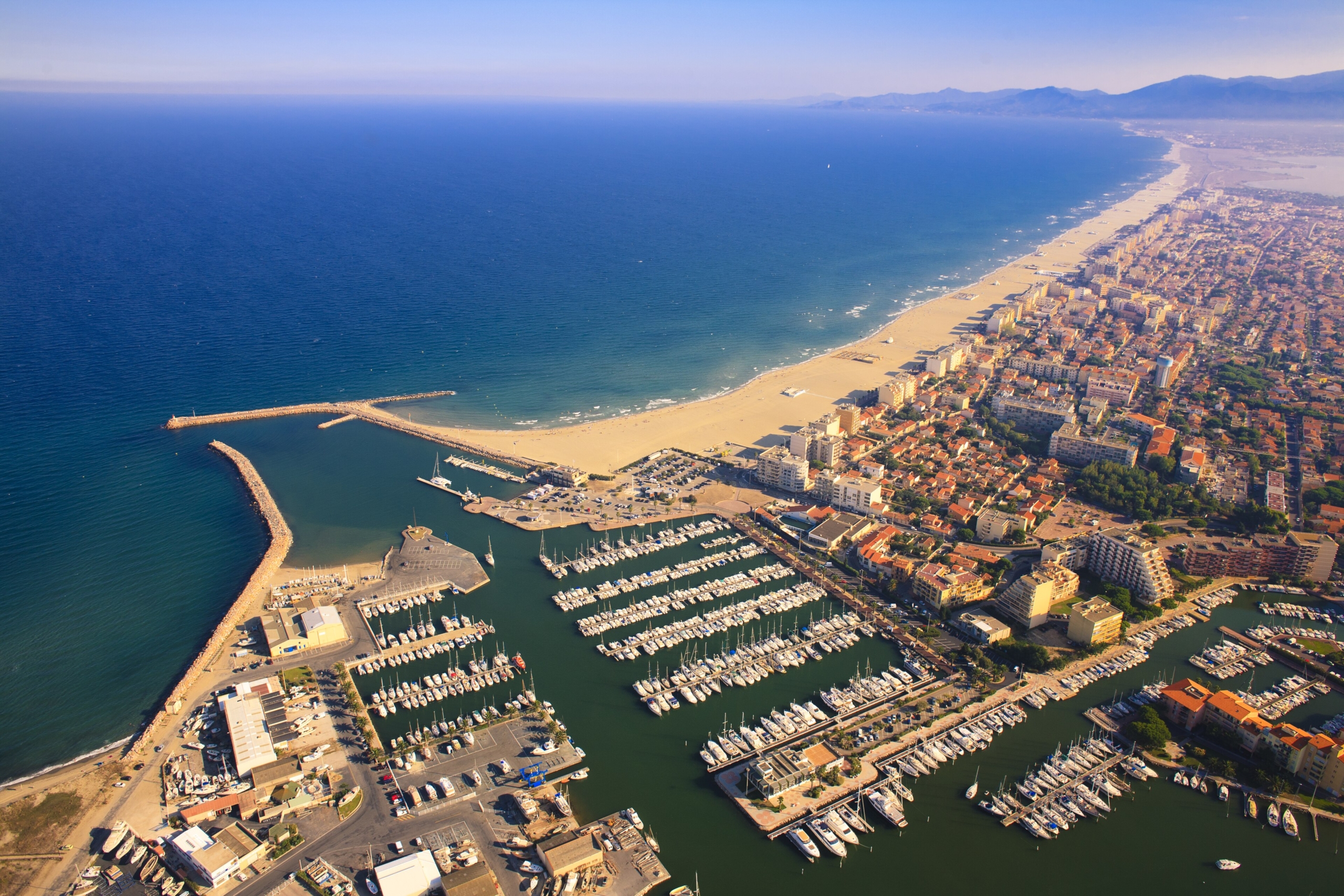 Canet-en-Roussillon vue aerienne